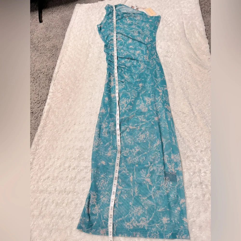 NWT- Hutch Aura Floral Semi Sheer Maxi One Shoulder Cover Up - Picture 11 of 11